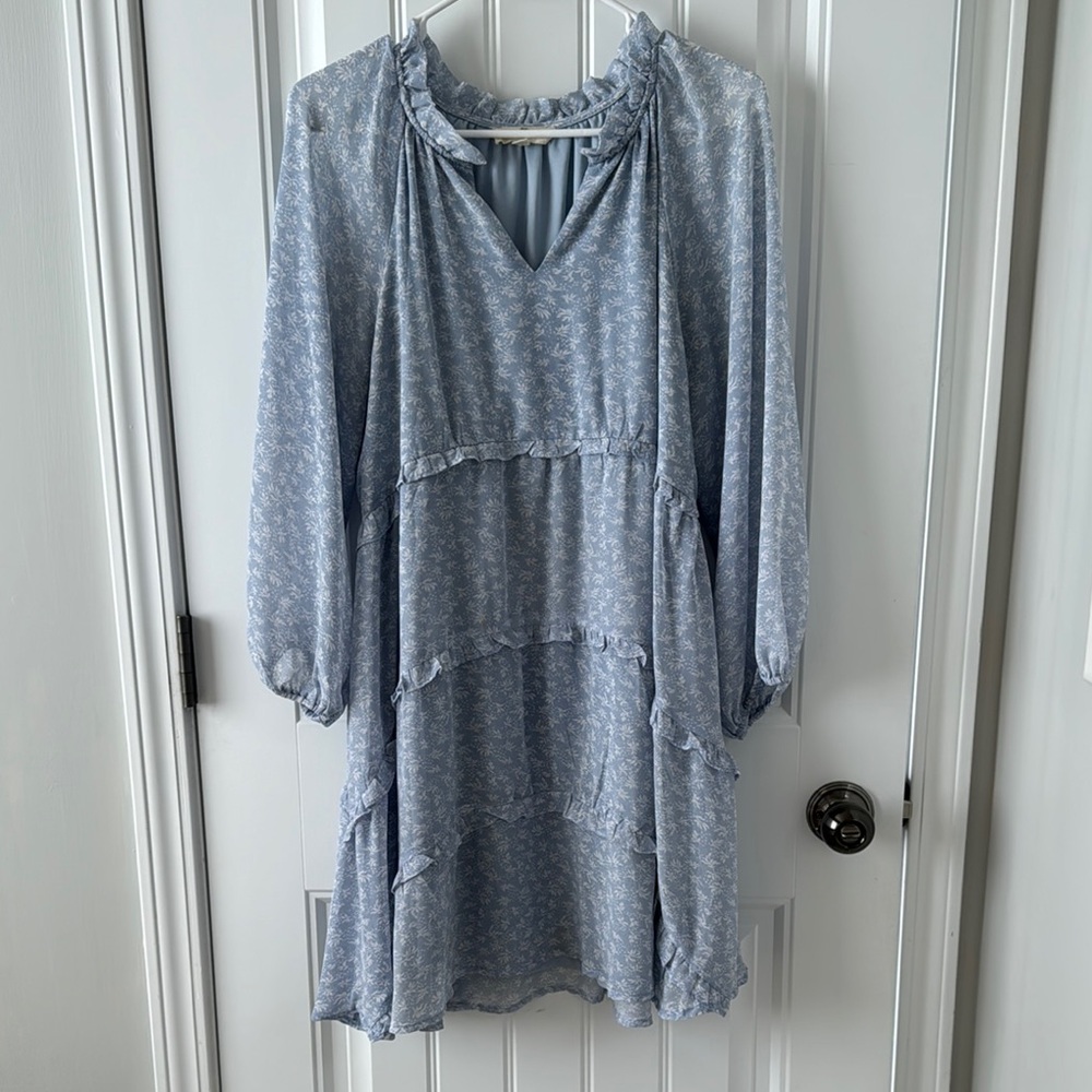 Blue Floral Women's Top